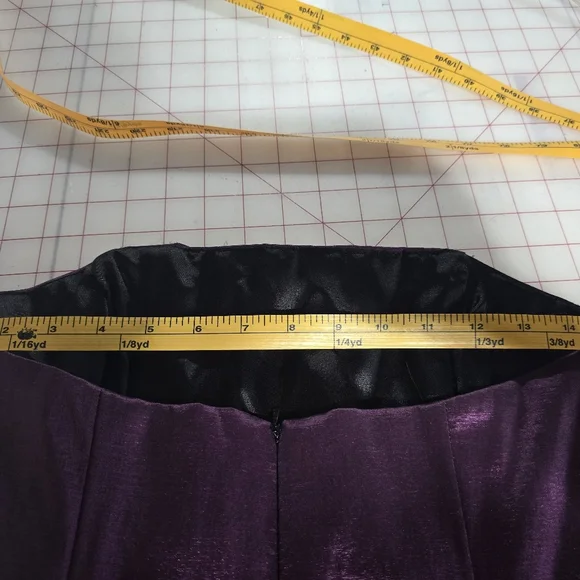 Jessica McClintock Purple Ruched Strapless Bodycon Dress - Picture 10 of 12